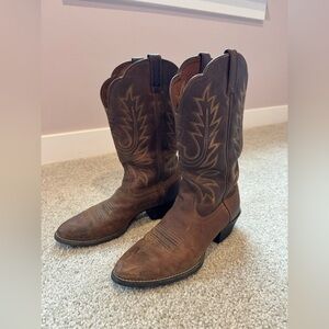 Ariat Brown Leather Western Cowboy Boots